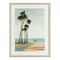 Stupell Industries Six Palms Seaside Road Framed Print Under Glass, design by Brook Page